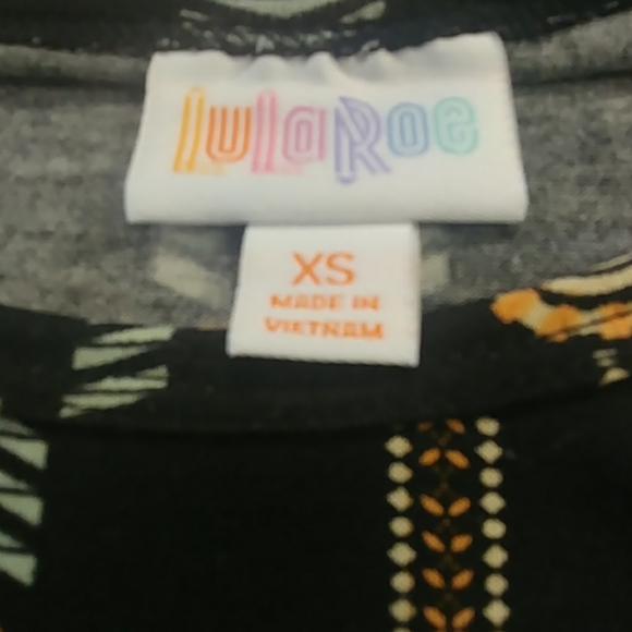 LulaRoe Tropical Striped Irma Tunic Top - Picture 8 of 8